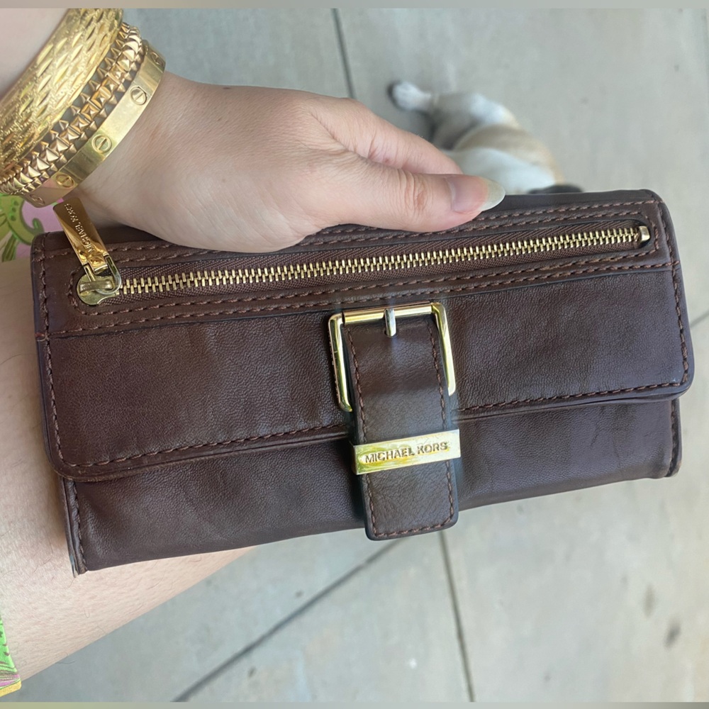 Leather MK wallet